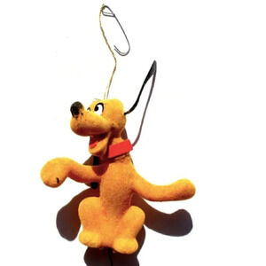 Vintage FELT Walt Disney Pluto The Dog Christmas Tree Ornament  Decoration